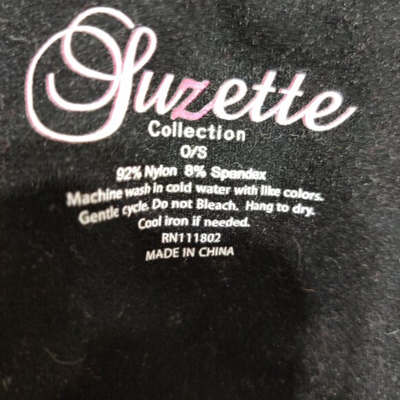 Suzette Collection O/S Black Strapless Tube Top Seamless Bandeau Light Control - Picture 6 of 6